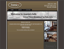 Tablet Screenshot of joaniescafepaloalto.com